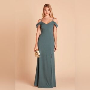 Birdy Grey Bridesmaid Dress Seaglass Crepe Small